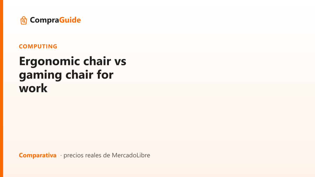 Ergonomic chair vs gaming chair for work
